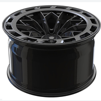 Multi Spoke 1-pièce 2-pièce 16 17 18 19 20 21 22 23 Pouces Jantes Noir Mat pour Ford Mustang S550 S650 Bmw Série 7