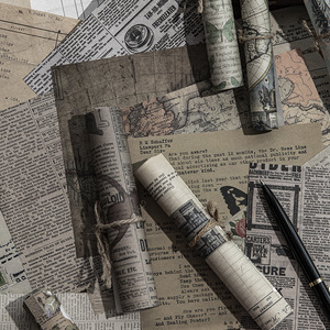 30 pcs Vintage DIY Chất liệu giấy Retro Thế Kỷ bản đồ Bướm hoa cũ tờ báo sổ lưu niệm giấy rác Tạp Chí giấy trang trí - Product Image 2