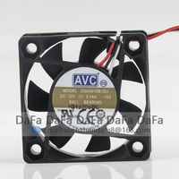 Ventilateur de refroidissement silencieux AVC 5V 24V 48V DC 12V 0.14A AC EC 4010 40X40X10MM 4CM à grande capacité d'air, double roulement à billes, pour CPU DS04010B12U