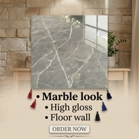 Panneaux en PVC marbré imperméables modernes à haute brillance pour la décoration murale intérieure ; Panneaux imprimés en 3D pour usage domestique et commercial