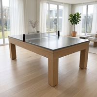 Table de jeu tout-en-un 3-en-1 : se transforme en billard, ping-pong et table à manger pour la maison