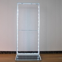 Signe mené extérieur d'énergie solaire de trottoir de bannière rechargeable imperméable