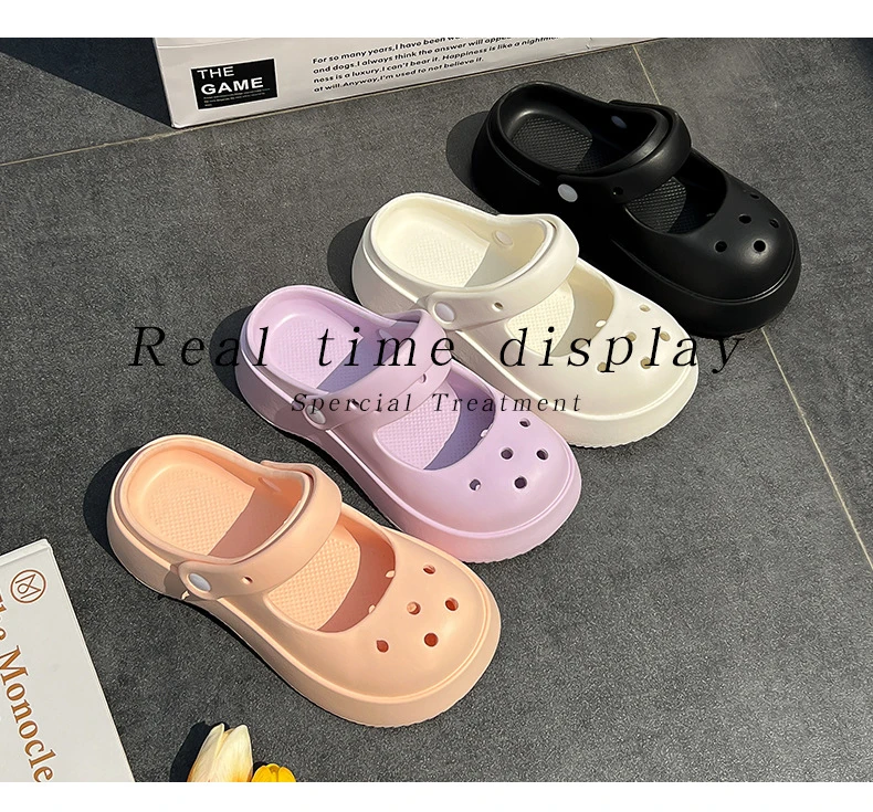 Baotou Slippers Women Summer 2023 Thick Soled Non-slip Summer Garden Clogs Shoes
