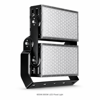 Projecteur LED extérieur étanche 600W 800W SMD3030 à double température de couleur (CCT) 6000K 240V 380V à haute efficacité lumineuse pour terrain de football