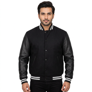 Vestes pour hommes, vêtements de rue d'hiver, à capuche, nouvelle veste varsity OEM, motif logo, tissu de qualité - Product Image 1