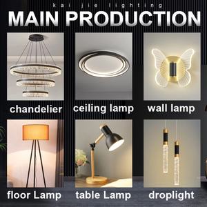 Lampe de table décorative compacte et exquise pour chambre à coucher, magnifique lampe de table LED en acrylique noir et or pour salon et canapé - Product Image 3