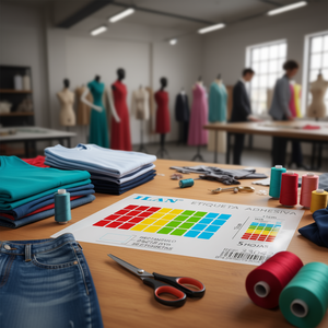 Etiqueta Adhesiva ILAN 23x15mm Rectangular 36 Etiquetas por Hoja 5 Hojas Coloridas Para Etiquetas de Ropa - Product Image 3