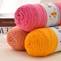Fil de coton doux 4 plis pour le crochet et le tricot DIY, amigurumi, couvertures, écharpes, chapeaux