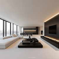 Projets britanniques Services de design d'intérieur Rendu 3D Projets d'intérieur Solution unique Services de design d'intérieur pour maison de luxe moderne