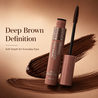 Flower Secret Private Label 10ml Sérum pour cils brun foncé waterproof anti-agglutination - Usine de maquillage professionnelle