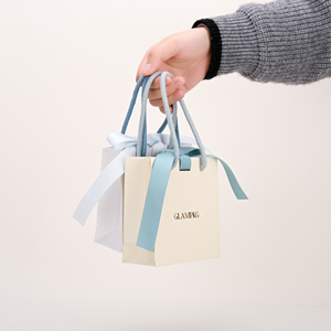GLAMPKG 2025 Custom Color Logo Paper Shopping Bag Ring <b>Earring</b> Pendant Necklace Bracelet Gift Packaging Jewelry Storage <b>Boxes</b> - Product Image 4