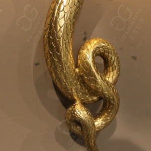 Cuivre <span class=keywords><strong>Esprit</strong></span> Serpent Applique Murale Abat-Jour Noir pour Couloir Artistique Personnalisé Chambre Serpent Langue Flicked Appliques Murales - Product Image 2