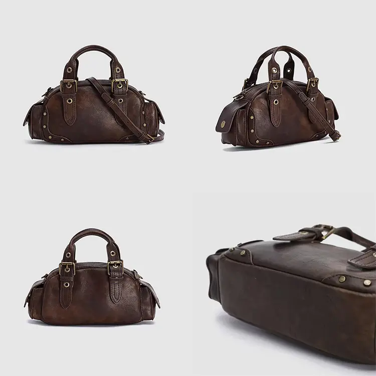 #PA0919 Adjustable handle vintage pu leather ladies fashion luxury bag classical women high quality handbags leather handbag