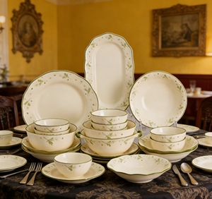 Manufacturer Supplier Vintage Wholesale Hotel Light Luxury European-Style Ceramic Tableware <b>Set</b> - Product Image 1