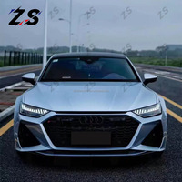 ZS pour Audi A7 C7 2019-24 mise à niveau RS7 Kit de carrosserie large systèmes de carrosserie automobile pare-chocs de voiture modifiés Kit de carrosserie de diffuseur arrière