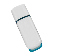 Unidad Flash USB de Plástico de 32 GB USB 3.0 Compatible con Windows/Mac con Tapa Antipérdida Blanca