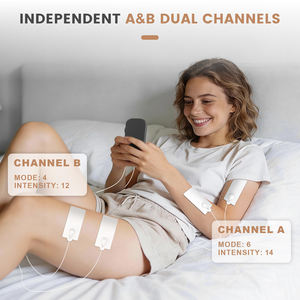 Machine de massage de fitness Tens Ems à stimulation musculaire à double canal personnalisée, 60 modes, 20 intensités, soulagement de la douleur - Product Image 6