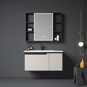 New <b>bathroom</b> <b>cabinet</b> <b>mirror</b> <b>cabinet</b> modern simple ceramic integrated basin <b>bathroom</b> - Product Image 6