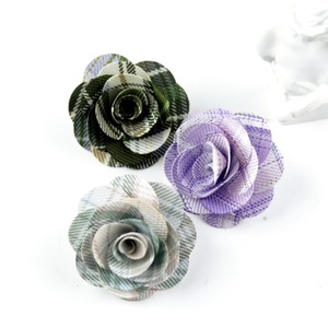 Broche Largo Hecho a Mano con Diseño de Flor de <span class=keywords><strong>Camelia</strong></span> a Cuadros, Pin de Solapa para Traje de Caballero, para Bodas y Ocasiones Formales - Product Image 2