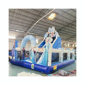 Castillo Inflable con Tobogán <span class=keywords><strong>de</strong></span> Dibujos Animados <span class=keywords><strong>Frozen</strong></span>, Parque Infantil Inflable Comercial - Product Image 1