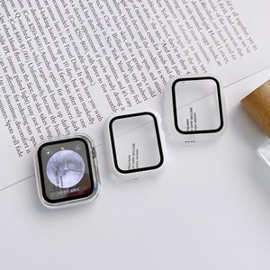 เคส PC กระจกนิรภัยเต็มเรือนสำหรับ <span class=keywords><strong>Apple</strong></span> <span class=keywords><strong>Watch</strong></span> <span class=keywords><strong>8</strong></span> 7 6 5 49มม. 45มม. 44มม. 41มม. 38มม. - Product Image 4