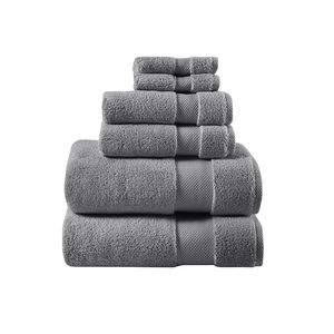 Db <b>Bath</b> <b>Towel</b> <b>Set</b> 6 Piece 100 Cotton Quick Dry Jacquard Solid Color For Home - Product Image 5