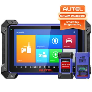 Autel im608pro immo 프로그램 키 브랜드 보안 스마트 클론 프로 트럭 키 프로그래머 코드 커팅 머신 스캐너