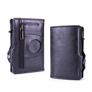 Portafoglio da uomo con supporto per carte di credito in pelle sintetica con tecnologia RFID minimal tascabile - Product Image 2