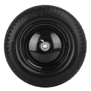Neumático de Repuesto para Carretilla de 14 Pulgadas, Neumático Sólido Antipinchazos de 3.50-8 Pulgadas con Eje de 5/8 Pulgadas - Product Image 5