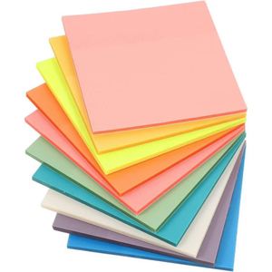 Colorful PET <b>Sticky</b> <b>Notes</b> High Viscosity Waterproof Translucent Label Memo Pad for School Office Wholesale Promotion - Product Image 1