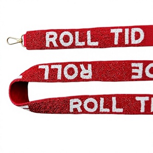 Lanière en nylon rouge Roll Tide avec crochet métallique, sangle élégante et durable - Product Image 1