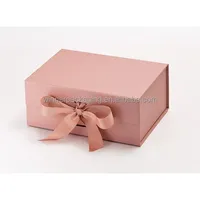 Les boîtes pliantes en carton de papier de luxe imprimées sur mesure conçoivent votre emballage de logo boîte cadeau magnétique noire