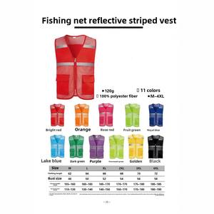 Gilet di sicurezza del supermercato Design senza maniche traspirante con caratteristiche riflettenti a prova di acqua per le attività di gruppo Logo personalizzato - Product Image 2