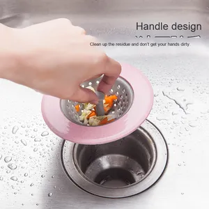 Kitchen Tools Silicone <b>Sink</b> Strainer Basket Anti-blocking Mesh Filter Drain <b>Plug</b> Cover Bathroom Accessories Washing Colander - Product Image 2