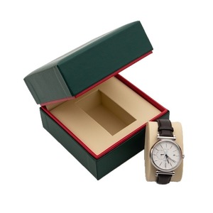 Caja de regalo cuadrada de alta gama personalizada, caja para reloj con correa de cuero, caja de regalo con LOGO, caja abatible tipo cielo y tierra. - Product Image 5