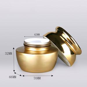 <span class=keywords><strong>Crema</strong></span> corporal de lujo para el cuidado de la piel, contenedor de 50g, Frasco redondo de vidrio dorado para cosméticos con tapa dorada - Product Image 6