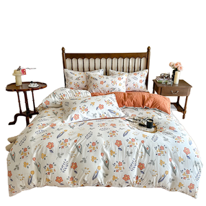 Ensemble de literie 4 pièces tout coton de style moderne 200TC imprimé minimaliste pour la maison contemporaine - Product Image 5