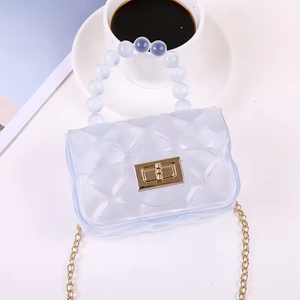 Sac à main mini en PVC transparent couleur bonbon pour femme, petit sac bandoulière à prix réduit pour l'été, pour femmes, enfants et filles - Product Image 2