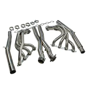 SS201 Exhaust Manifold Header For Corvette C6 Z06 2005+,Crossover X-Pipe Corvette C6 Z06 2005+ Extension Pipes only