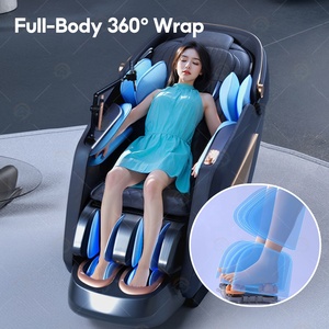 Moderner 3D 4D Zero-Gravity Elektrischer Shiatsu Ganzkörper-Massagesessel mit Doppelter Verlängerter SL-Schiene, Luftdruckmassage und Kopfhaube - Product Image 6