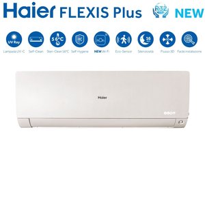 Climatizador Acondicionado Haier Quadri Split Inverter serie FLEXIS PLUS WHITE 12 + 12 + 12 + 12 con 4U85S2SR3FA, Wi-Fi Integra a través de la línea de corriente de la parte de la cara - Product Image 3
