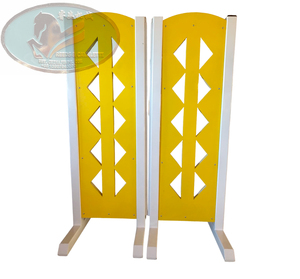 חסות סוס מופע קופץ כנף עם אלומיניום keyhole מסלול - Product Image 4