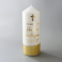 Bougie de cérémonie religieuse baptiste sacrée