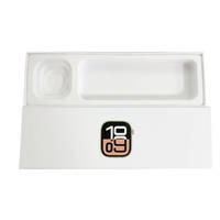Boîte d'emballage personnalisée pour montre connectée et appareil photo avec fenêtre intérieure à fente dorée pour présentation en magasin et vente en gros