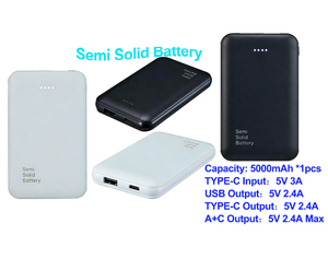 15W Solid Power Banks Pocket Power Banks Ultra Slim Power Banks 5000mAh Mini Charger Semi Solid Battery <strong>Trending</strong> <strong>Product</strong> <strong>2026</strong> - Product Image 1