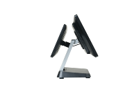 Caisse enregistreuse POS tout-en-un 15,6 pouces avec écran tactile capacitif 10 points, double écran, Wi-Fi 6, système Windows, 16 Go de RAM, 256 Go