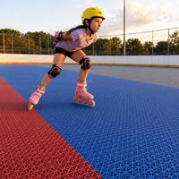 Système de dalles modulaires en PP pour patinoires de fabricants, idéal pour les nouvelles installations sportives, les centres de villégiature et les aménagements de sites.