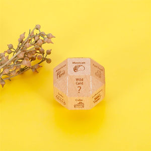 Cadeaux pour couples Dés de Noël au choix de la nourriture Cadeaux de la <span class=keywords><strong>Saint</strong></span>-<span class=keywords><strong>Valentin</strong></span> pour petit ami Petite amie Naughty Date Night Idea Wood Dice - Product Image 4