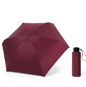 Parapluie pliable compact en polyester à 5 sections avec panneaux en pongé, design moderne, plusieurs couleurs au choix, idéal pour les voyages - Product Image 4