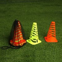 Cône de marquage multifonctionnel en PE de 23 cm pour l'entraînement de football avec cône de délimitation pour exercices de mouvement